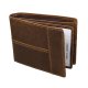 Rfid crazy horse leather short wallet