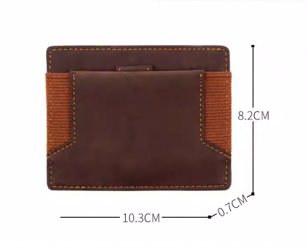 Leather Wallet Crazy Horse Leather Retro